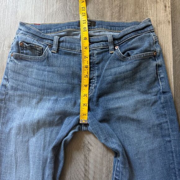 7 For All Mankind Josefina Jeans Mid Rise Button Fly - Picture 9 of 12